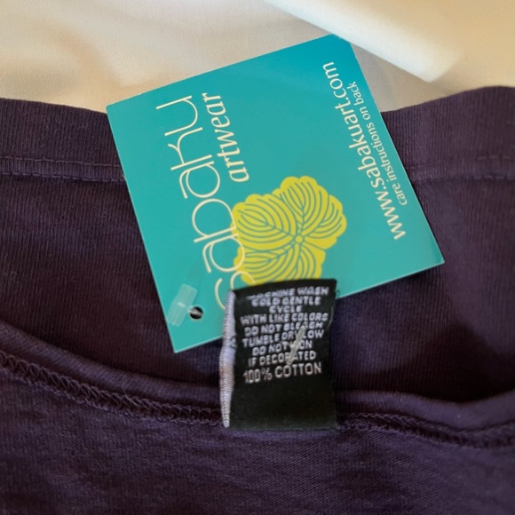 Sabaku Artwear Purple Desert Cactus Bird Dress Pockets S/M NWT - Picture 5 of 7